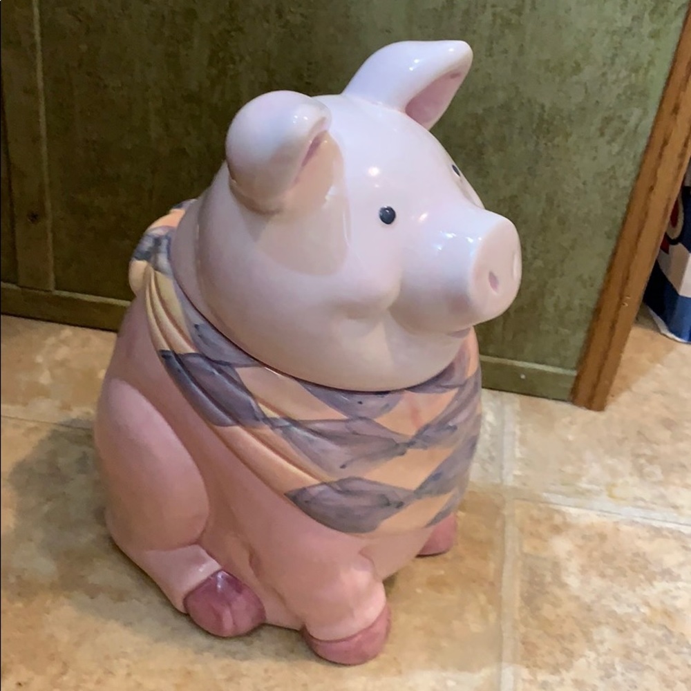 Ceramic Pig cookie jar
